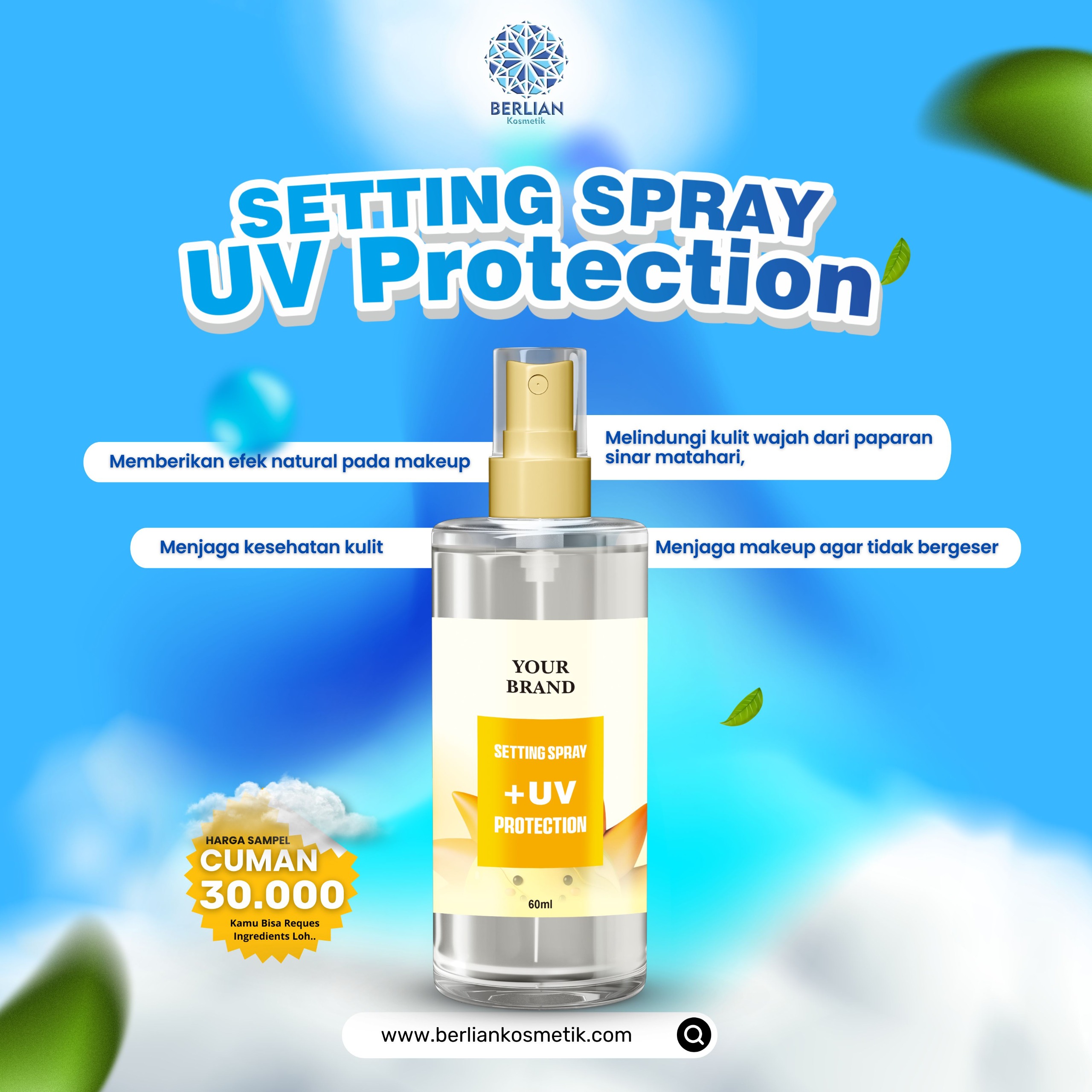 Setting Spray UV Protection